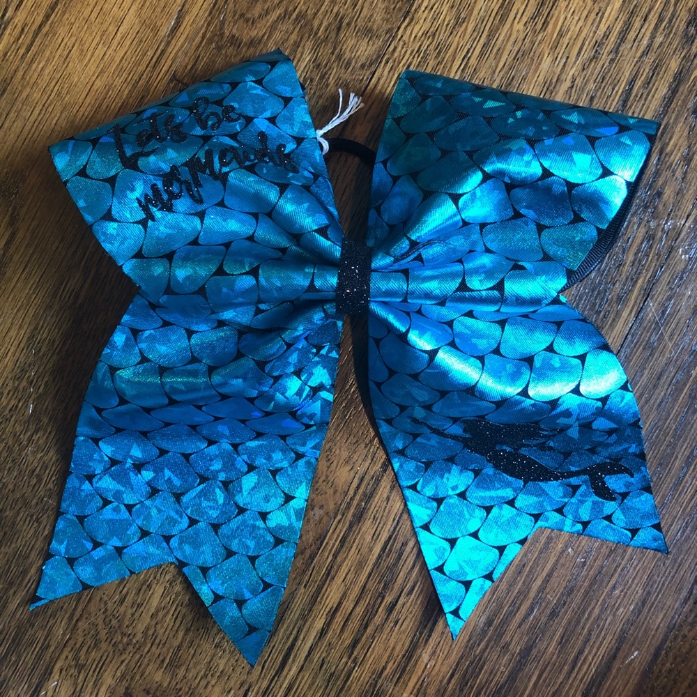 Handmade Mermaid Themed Cheer Hair Bows - Picture 2 of 6